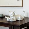 Cute Reading Cat Ornament Creative Cat Statues Crafts Desktop Cat Decorations  Home Decoration