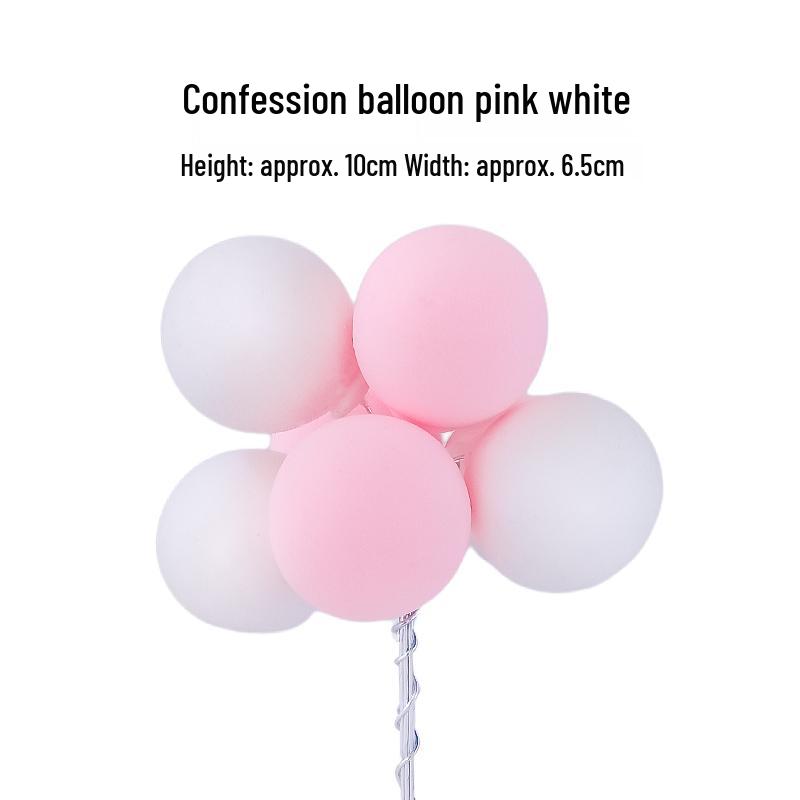 Valentine's Day & Birthday Cake Topper: Gold, Silver, and Colorful Transparent Wishing Balls Decoration