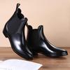 Fashion Chelsea Low Rain Shoes Women Rubber Shoes Rain Boots Water Shoes Plastic Water Boots Rain Boots