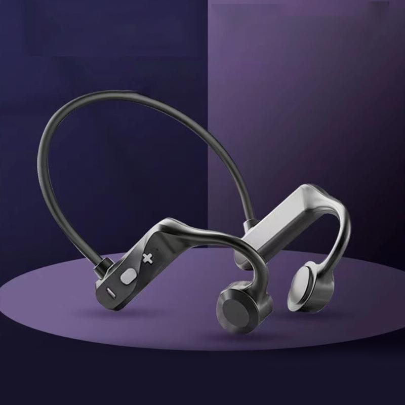 K69 Real Bone Conduction Earphones BLE5.2 Wireless Bluetooth-compatible Headset Open-Ear Sports Earphone with Mic