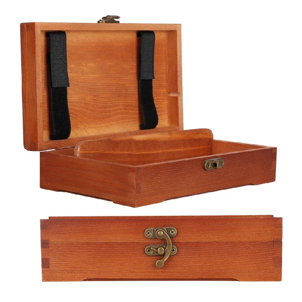 1PCS Lockable Closure Pencil Storage Case Hinged Lid Design Jewelry Organizer Box Home Decoration