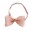 Infant Girl Elastic Hairband: 3D Bowknot with Rhinestone Crown