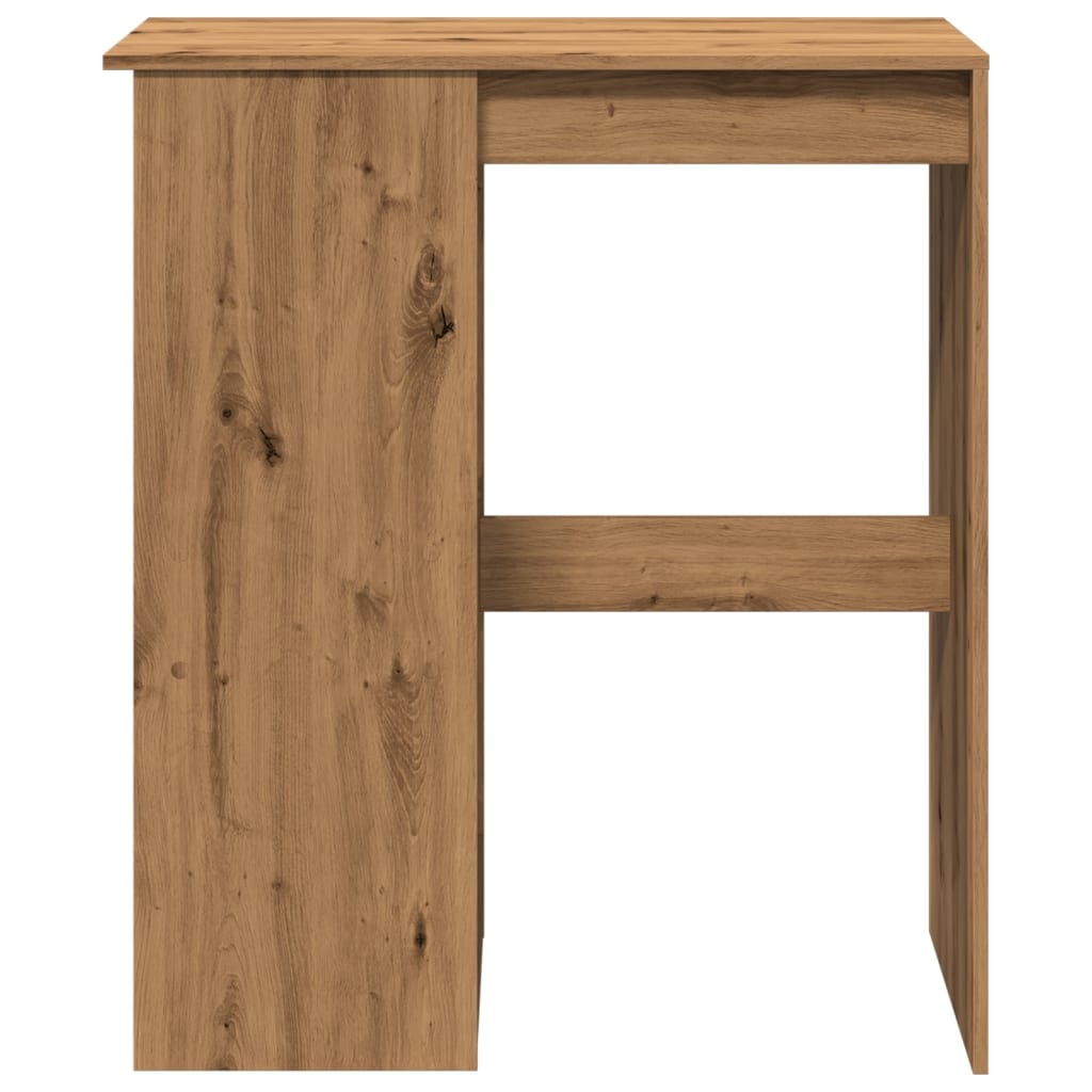 Bartisch with Shelf Artisan Oak Finish 90 X 47.5 X 103.5 Cm Particleboard