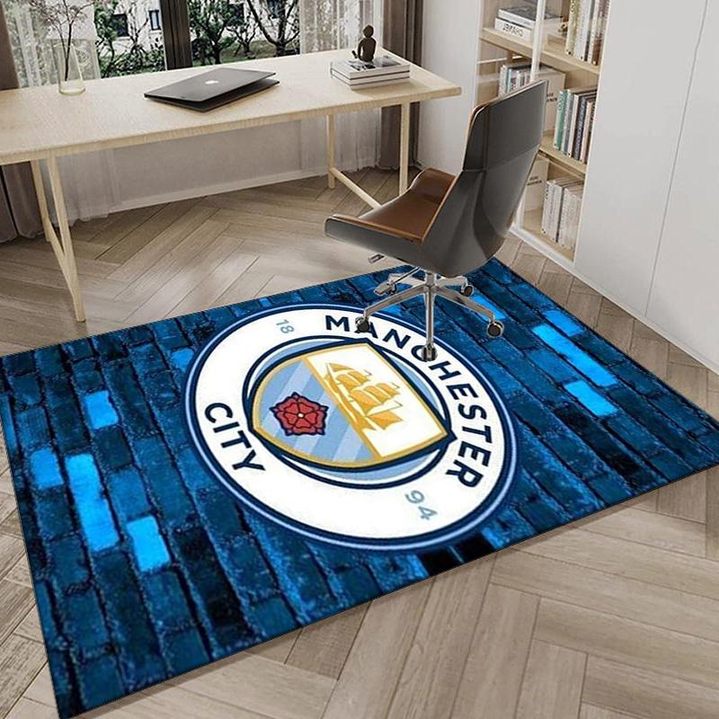 City Football Club Printed Area Rug for Office, Chair Rug, Decorative Carpet Floor Mat, Large Size Fan gifts Christmas gifts