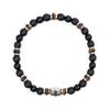 Jbans Classic Slice Tiger Black Mix Gemstone Bracelet (C2001-Ac633_Bk)