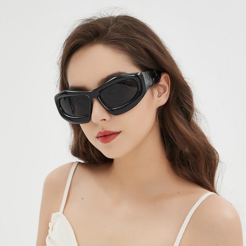 Y2K Sunglasses, Fashion Future Catwalk Hip-Hop Punk Sunglasses, Riding Sunshade Big Glasses