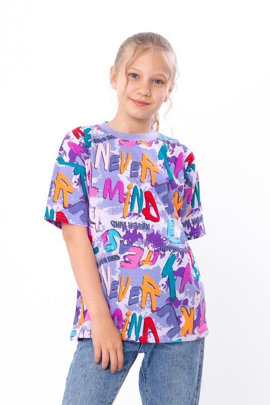 

Підліткова футболка для дівчаток – Стильна бавовняна футболка з яскравим принтом, Літо, 6414-002-2 HC 146