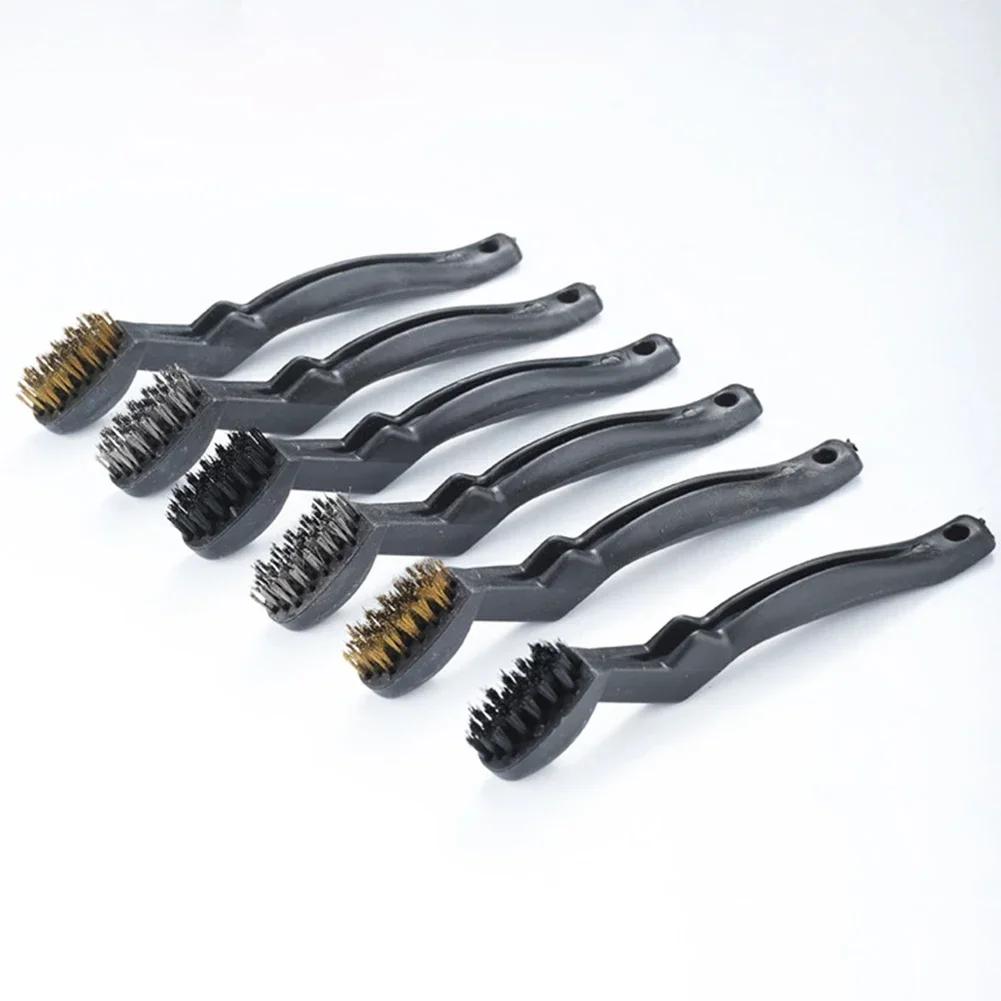 3 Stück Drahtbürste Nylonbürsten Industrielle Metallpolier Entgratungsreinigungsbürste 7 Zoll Rostentfernung Reinigungs Polierbürste