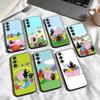 Les B-Barbapapa Family Phone Case For Samsung Galaxy A73,A72,A71,A70,A53,A52,A51,Others Soft Black Shell