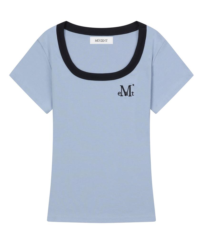 MUCENT Ferring Midi Ringer Color Block Short Sleeve T-Shirt (7 Colors)