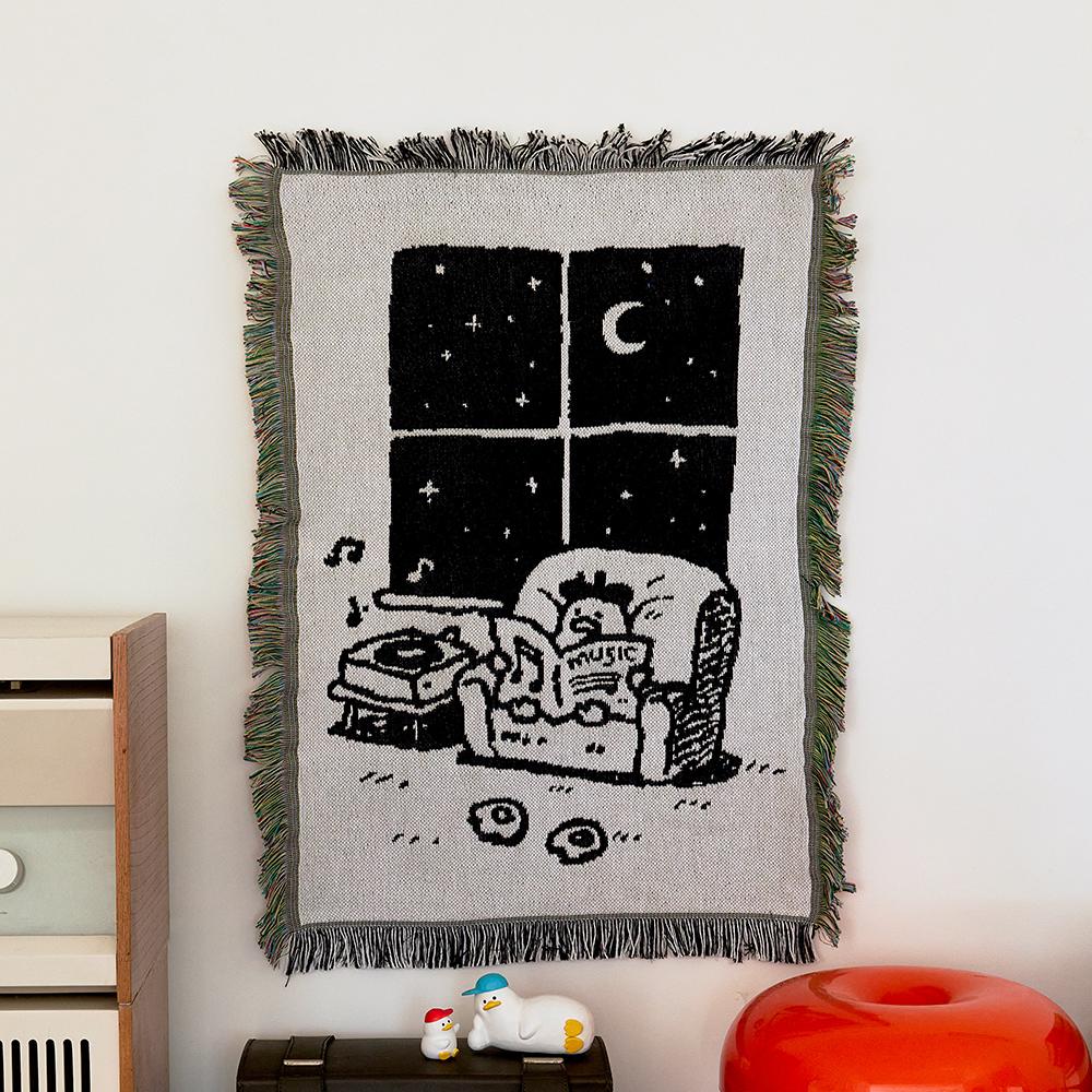 

Line Friends C est Bon Lama Music Night Small Blanket