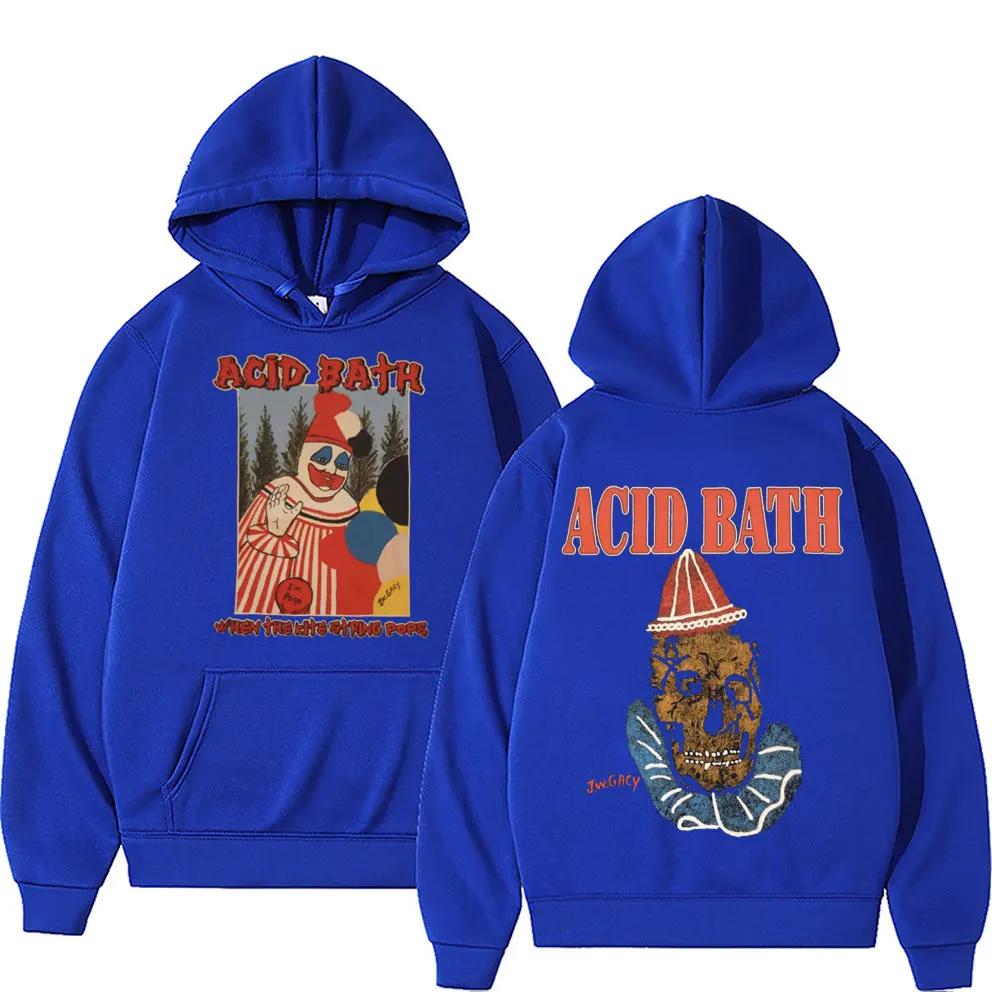 

Acid Bath When The Kite String Pops Худі з Графічним Принтом Альбому Чоловіки Жінки Фліс Бавовняна Толстовка Чоловічі Готичні Оверсайз Худі 2XL синій