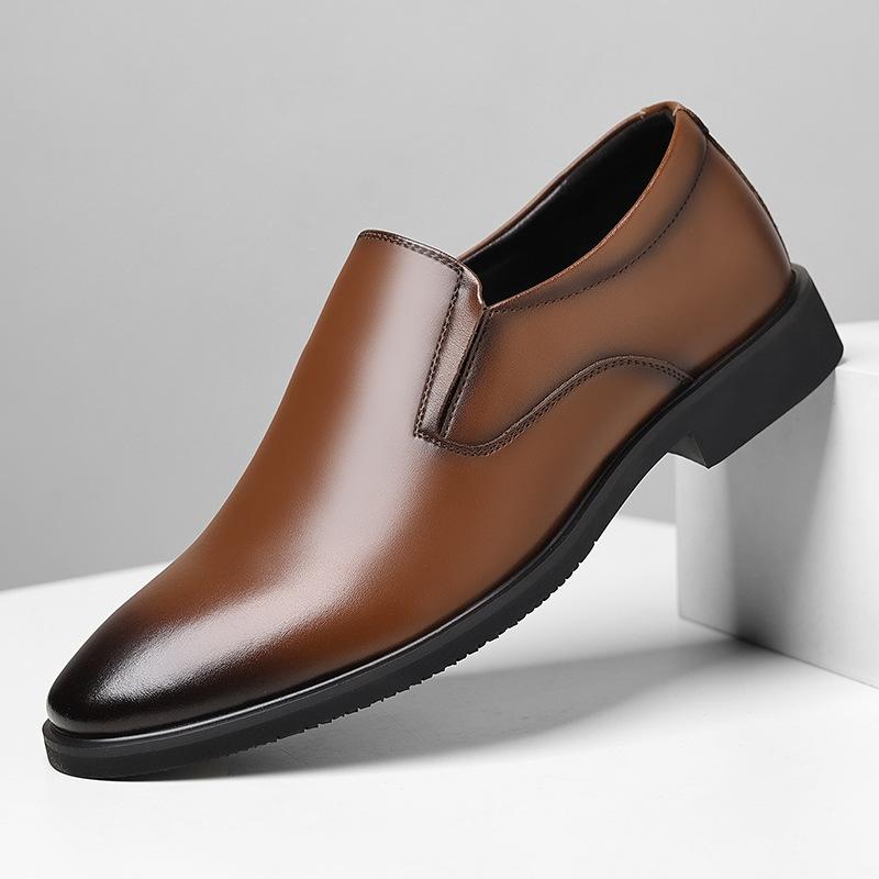 Fashion Summer Autumn Breathable Dress Shoes for Men Solid Color Fashion Casual Antiskid Wedding Shoes Male 2025 New Designer Shoe Man