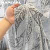 1PC NAPEARL Modern Light Gray Mixed Pattern Jacquard Curtain Texture Soft Light Sheer Curtain for Bedroom Living Room Home Decor