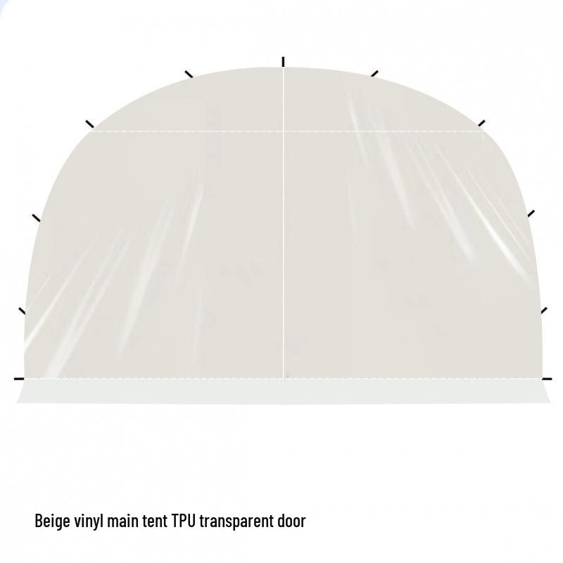 Extra Thick Windproof Camping Tent: Rainproof, Blackout Sunshade with Dome Canopy for Outdoor Sun Protection