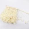 2Meters Colored Turkey Feathers On Tape Tassel Fringe Trim Decoration White Black Ribbon Sewing Dress Flecos Handicrafts Decor