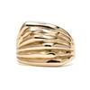 Anneau - LUXENTER - Rorrie - Plaqué or 18k - Largeur 14,7 mm - Oxyde de zirconium