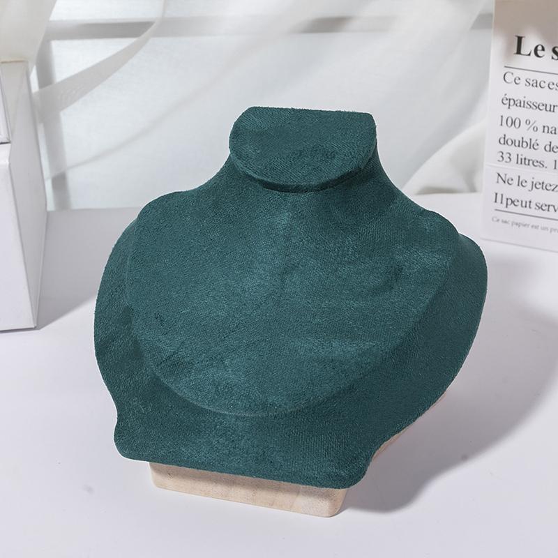 Catifea portret colier display pandantiv organizator bijuterii stand bijuterii manechin bust colier pandantiv vitrine