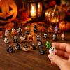 24pc Halloween Countdown Calendar with Horror Blind Box Figures Assorted Halloween Themed Collectible Toys for Seasonal Decoration and Gift