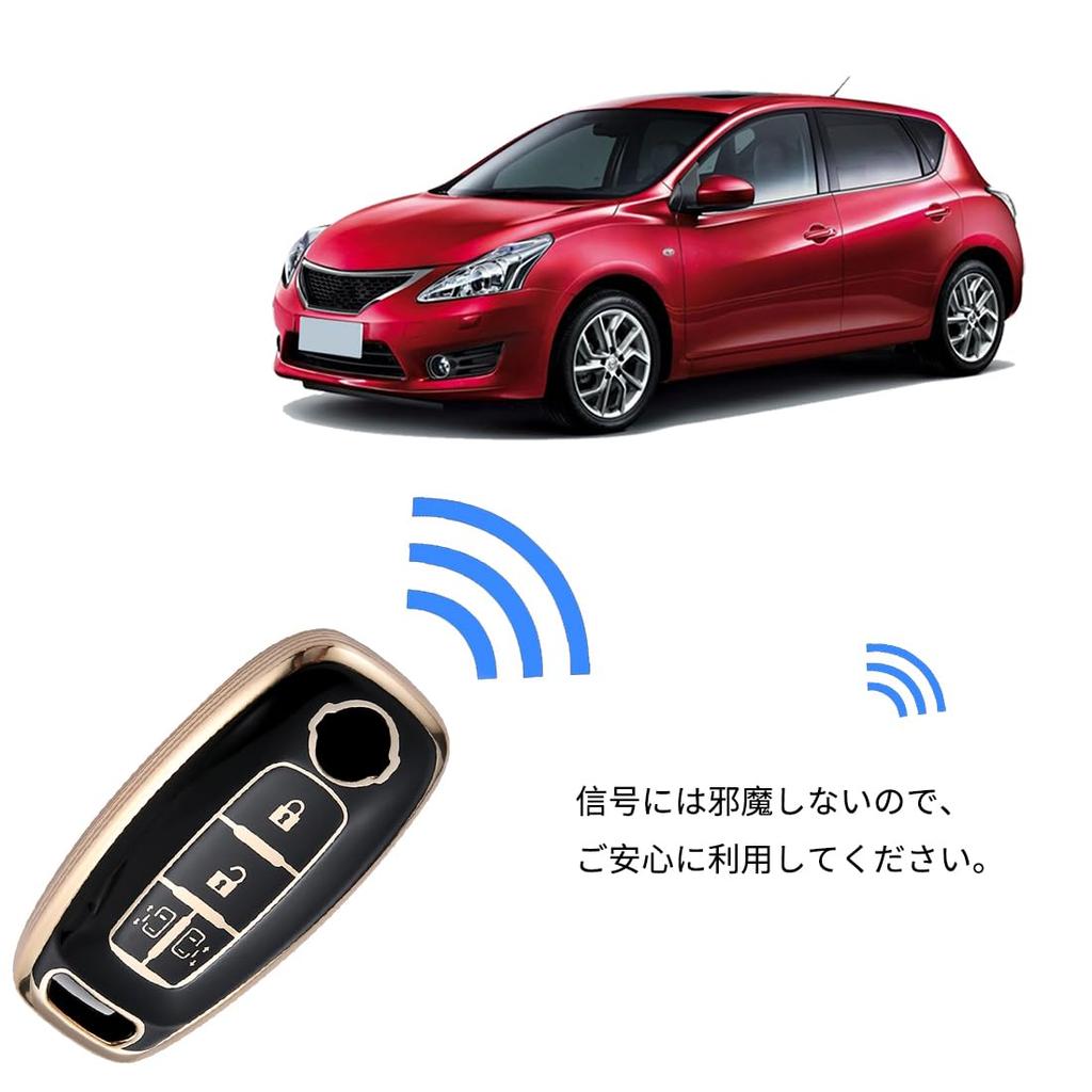 Kinotaka New Serena Key Case for Nissan Compatible with Nissan Serena C28 Series Double