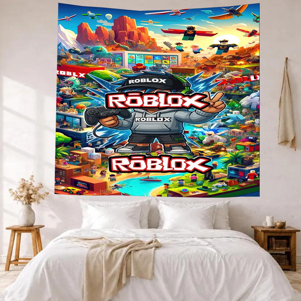 Roblox Wall Decor Tapestry Art For Pet Memorial Birthdaywedding Party Backdrop Family Gift