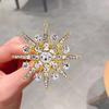 Luxury Zircon Star Brooch Men Women Zircon Snowflake Brooch Suit Lapel Pin Fashion Clothes Jewelry Accessories