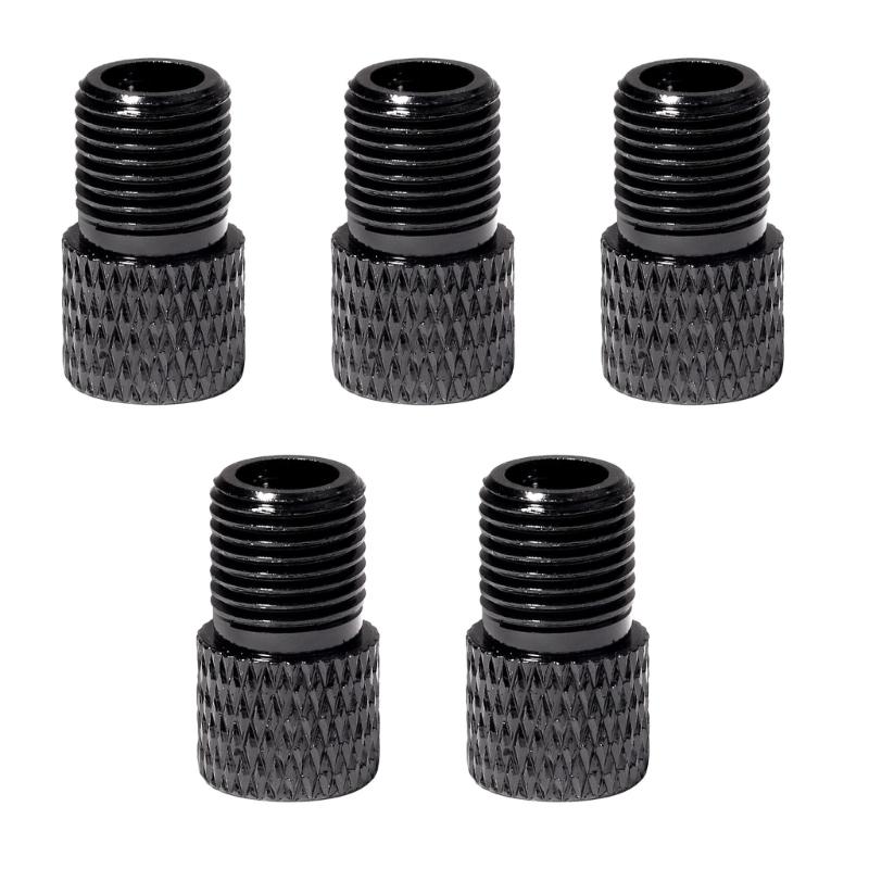 

5pcs Wheel Tire Air Chucks Inflator Pumps Valves Clip Clamps Connector Adapters for Automotive Cycling чорний