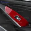 Echter Weicher Karbonfaser-Aufkleber für Honda Accord 2018 2019 2020 2025 2025 LHD Auto-Fensterheber-Knopf-Panel Innenraumzubehör