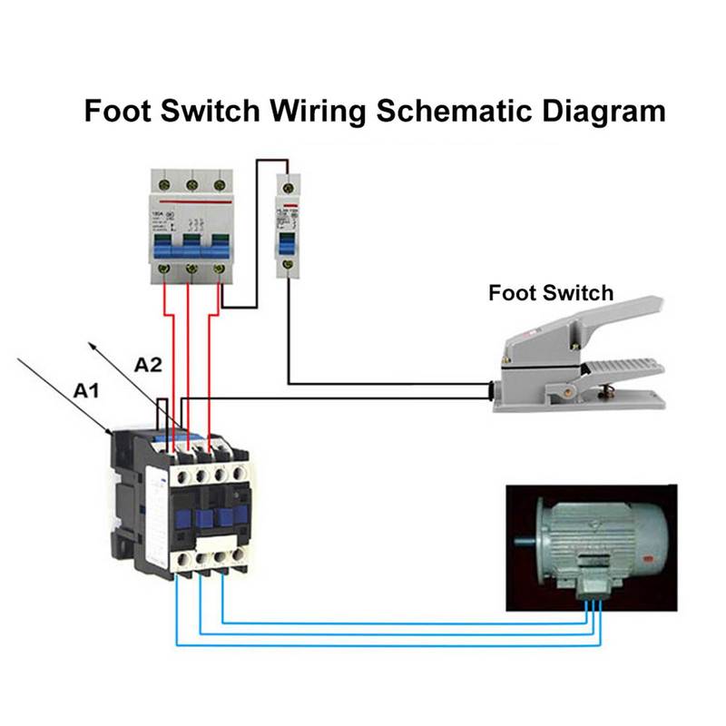 Foot Control Pedal  LT4 Aluminum Shell Jog Pedal Power Controller for Machine Tool Equipment Foot  Foot Pedal