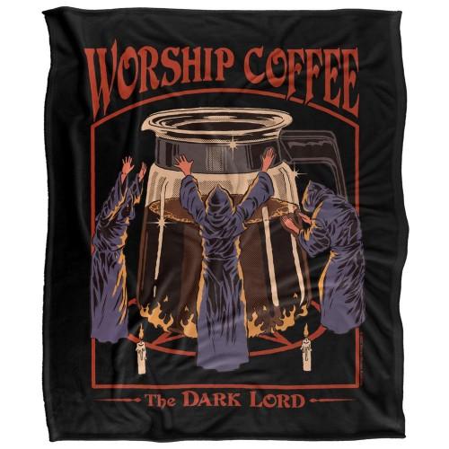 Steven Rhodes Worship Coffee Soft Touch Blanket