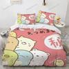 3D Anime Kawaii Cartoon Sumikko Gurashi Bedding Set Double Twin King Duvet Cover Comforter Pillowcase Boys Girls Adults Bedroom7