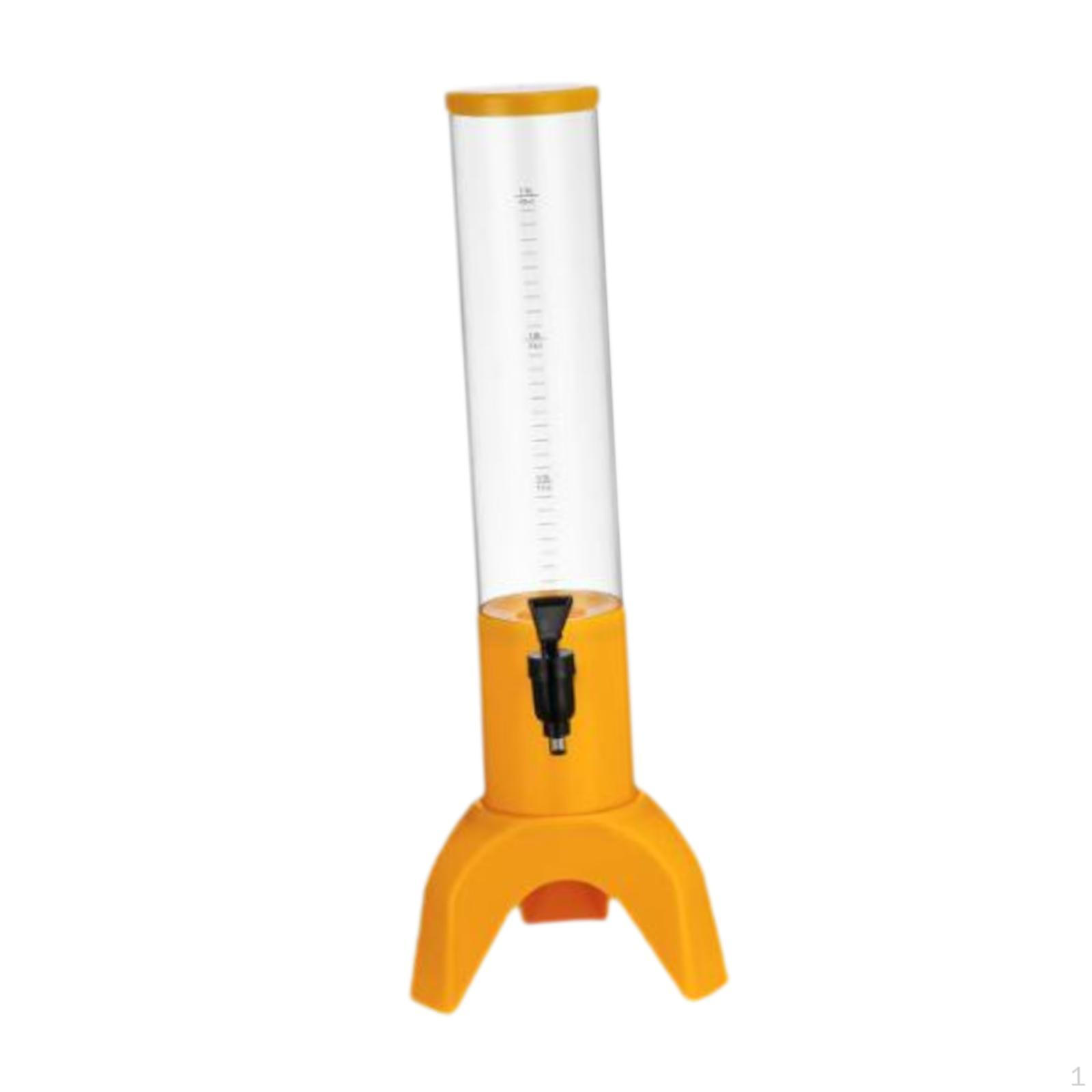 

Beverage Dispenser for Beer Service, Tap Liquor And Juice, Ideal Father's Day Yellow 1.5L