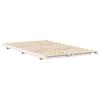 White Bed Frame 120 x 190 cm Solid Pine Wood