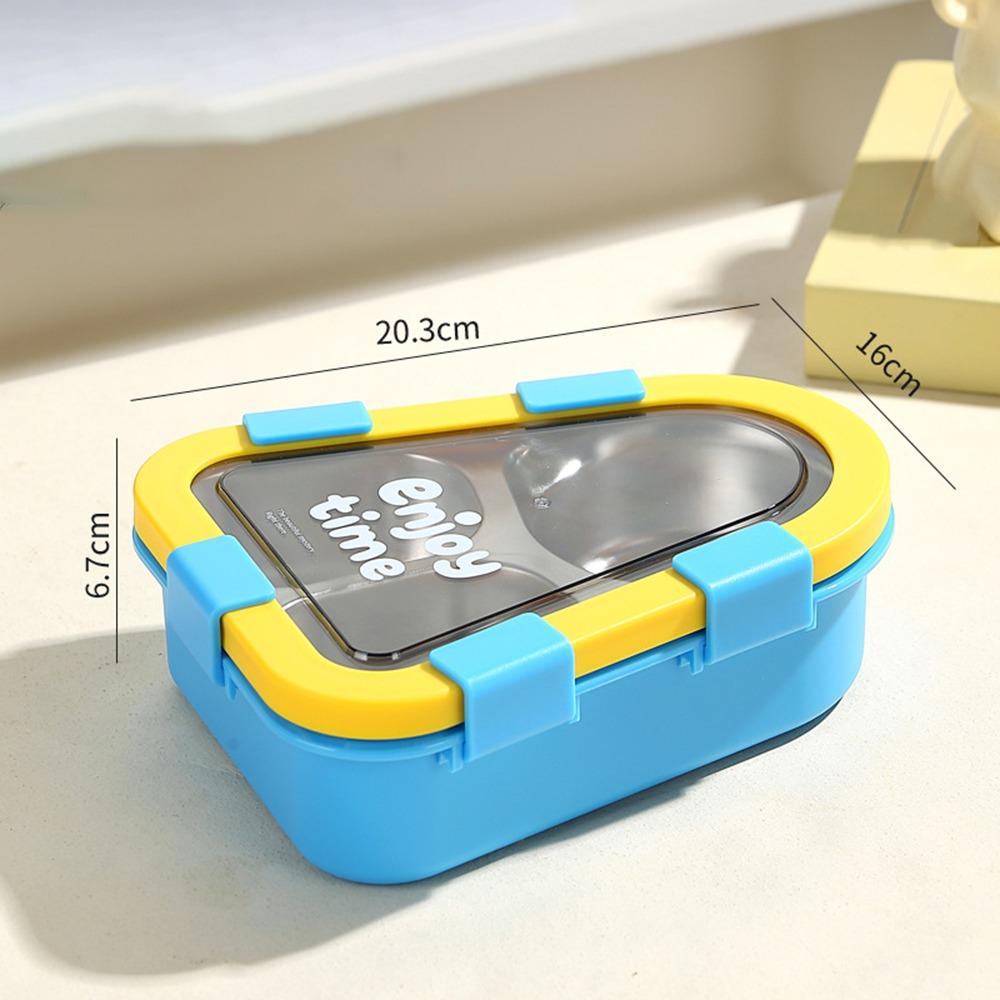 Triangle Thermal Lunch Box Divided Compartments Food Container Portable Insulated Bento Box  Picnic
