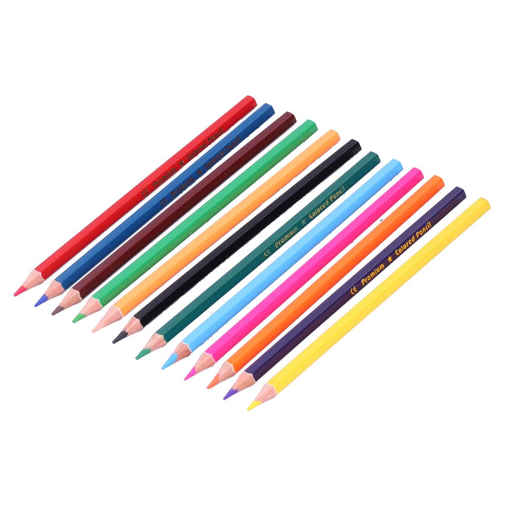 12Pcs Colored Pencil Multicolor Children s Painting Tools Artist Sketching Doodling Craft