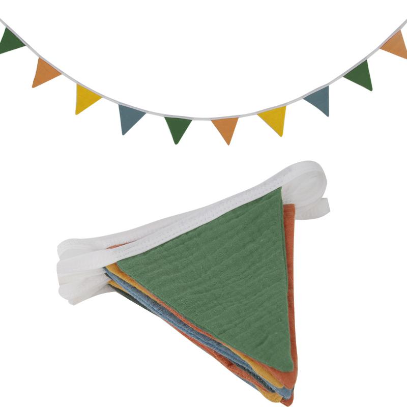 Wimpelkette Banner Flaggen Kinderzimmer Wimpelkette Banner Flaggen Waschbarer Baumwollstoff Dreieckige Wimpel Girlanden Für Wohnzimmer Und Schlafzimmer
