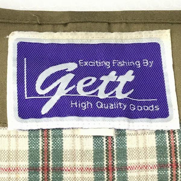 gett Multi-Pocket Fishing Vest/Men’s Size M/Khaki/Fishing Wear(USED)