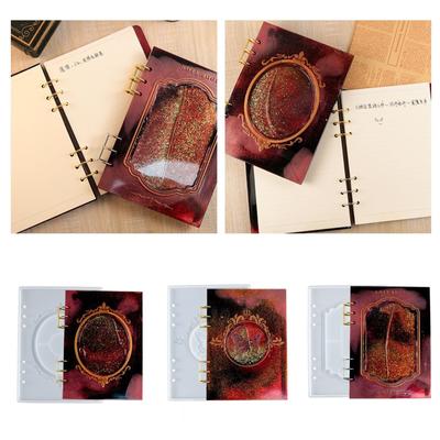 Quicksand Defter Kapağı Reçine Kalıbı DIY Kristal UV Epoksi Silikon Kalıpları Şeffaf Kitap Yaratıcı Reçine Döküm Kalıpları