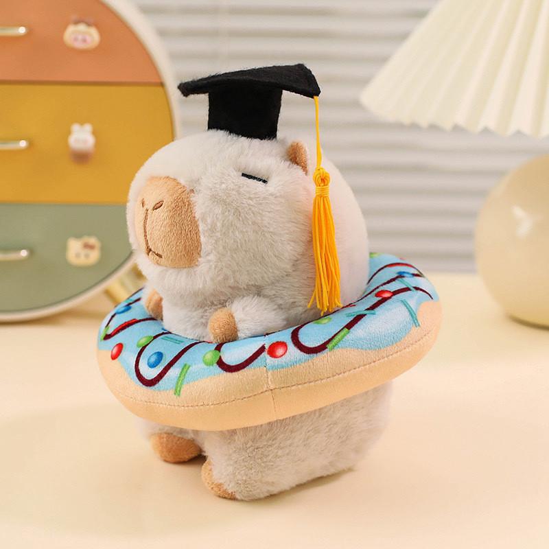 Plush Toy Capybara Soft Short Plush Stuffed With Pp Cotton Fill Gift Graduation