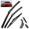For Peugeot 208 2012-2018 2013 2014 2015 2016 2017 Wiper Front&Rear Wiper Blades Windshield Windscreen Window Brushes 26"16"14"