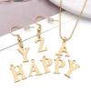 Stainless Steel Alphabet Pendant Jewelry Accessories for DIY Necklaces, Bracelets & Earrings