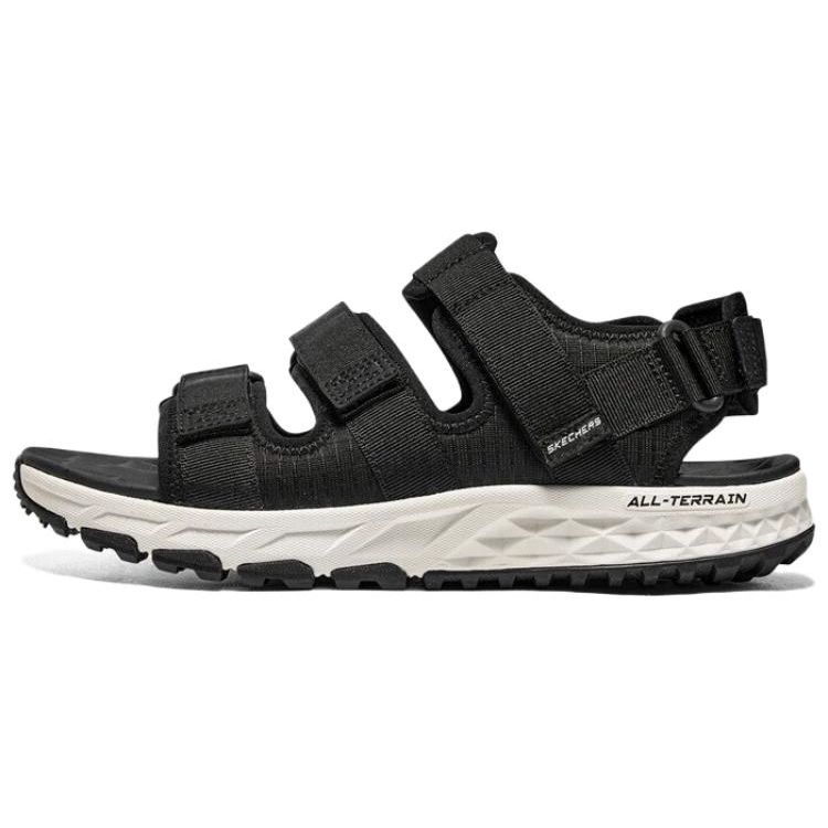 Skechers Trail Sandal Non-Slip Durable Beach Sandals Men Sandals Black White 237586-BKW 39.5