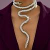 Necklace Spice Girl Sexy Serpentine Twisted Design Wind Necklace Collar Bracelet Adjustable
