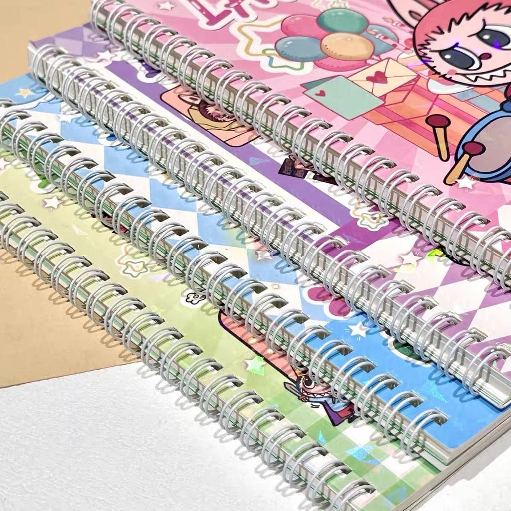 A5 Spiralbuch Cartoon Hoher Wert Farbseite Liniertes Buch Studentennotizbuch Handbuch