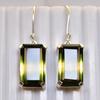 54.75 Ct NATURAL Tourmaline CERTIFIED Bi-Color Emerald Earring Pair Gemstone MY.ER-29-NS
