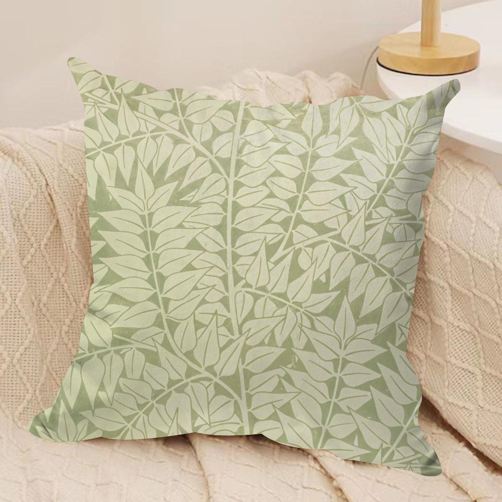 Classic MMorris Art Cushion Cover Short plush Doublesided Print Square Throw Pillow Covers Sofa Home Cushion Decor