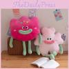 Cartoon Flower Plush Cushion With Embroidery For Sofa Chair Decor Gift For Teens