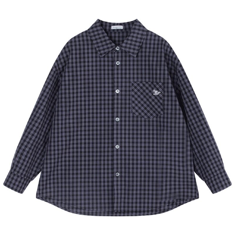 Mucmukn Boys  Plaid Cotton Long-Sleeve Shirt