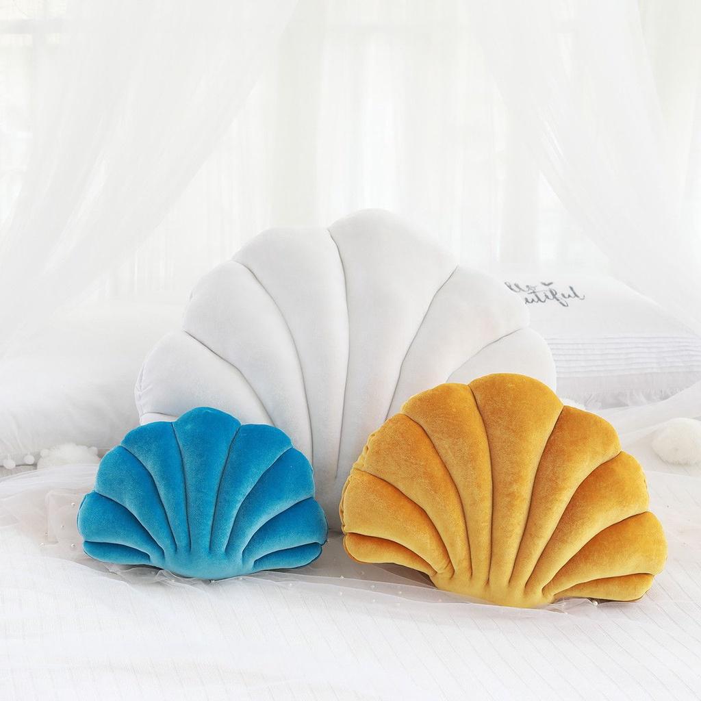 Soft Seashell Plush Pillow For Home Decorating Office And Siesta