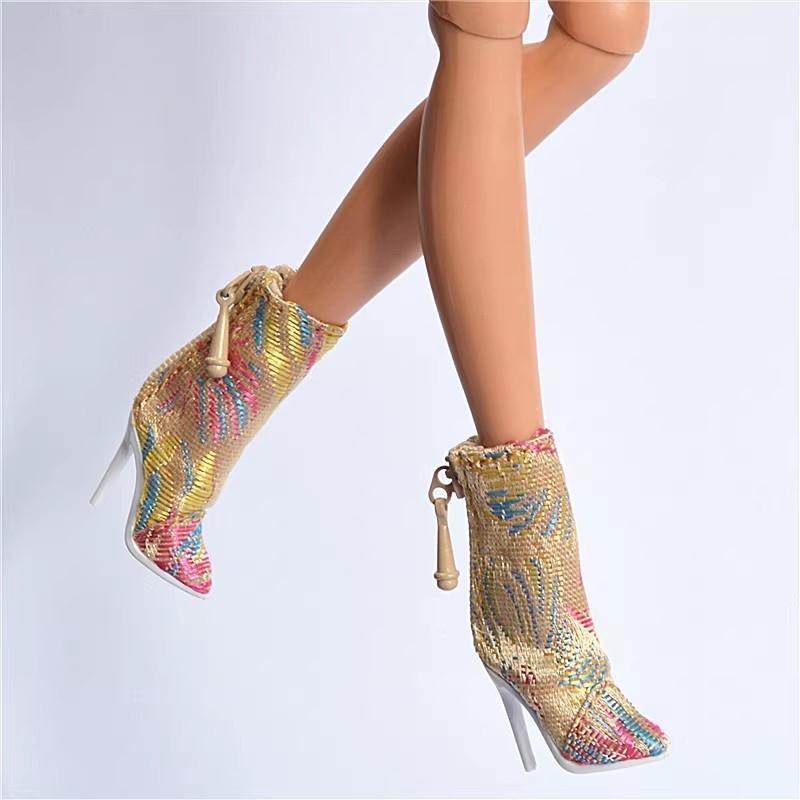 1/6 High-End Supermodel Doll High Heels Shoes High Quality Handmade Toy Boots Fashion Ankle Boots For Fr2 Fr6.0 Doll Accessories